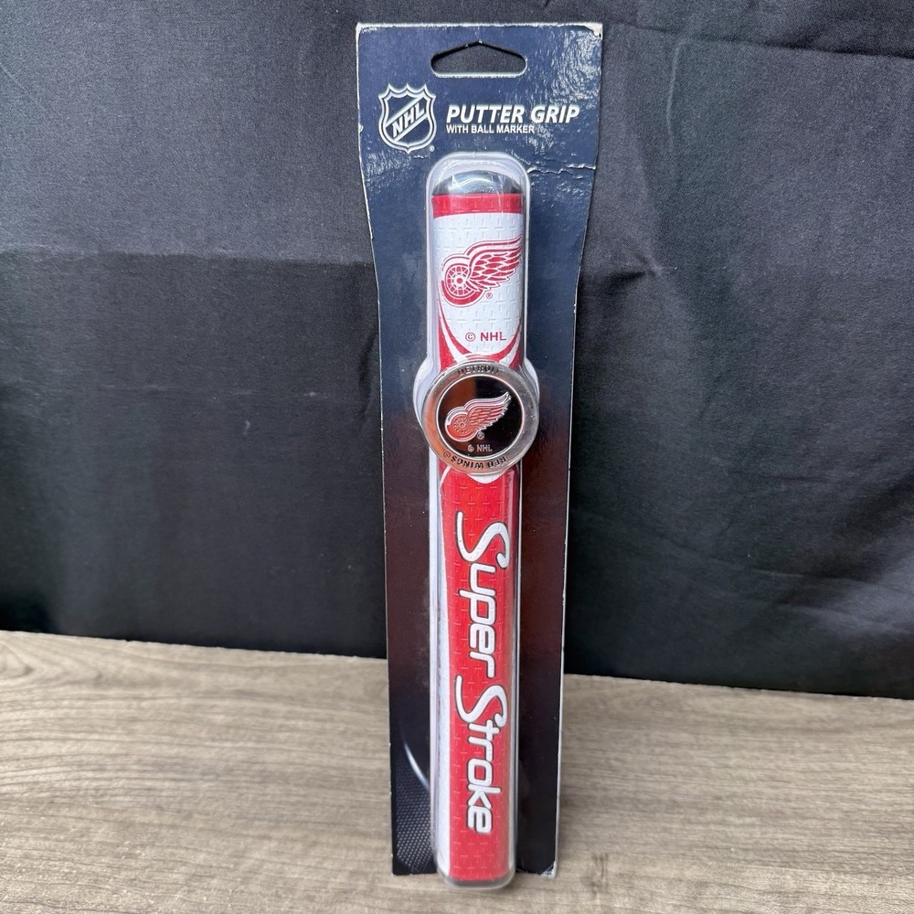SuperStroke Detroit Red Wings Mid Slim 2.0 Putter Grip w/Ball Marker NHL Golf